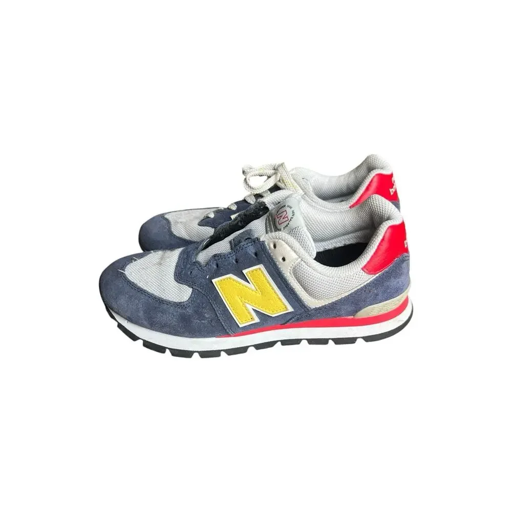 GC574DR2 New Balance 574 Rugged Indigo Honeycomb Red Blue Yellow US 6.5